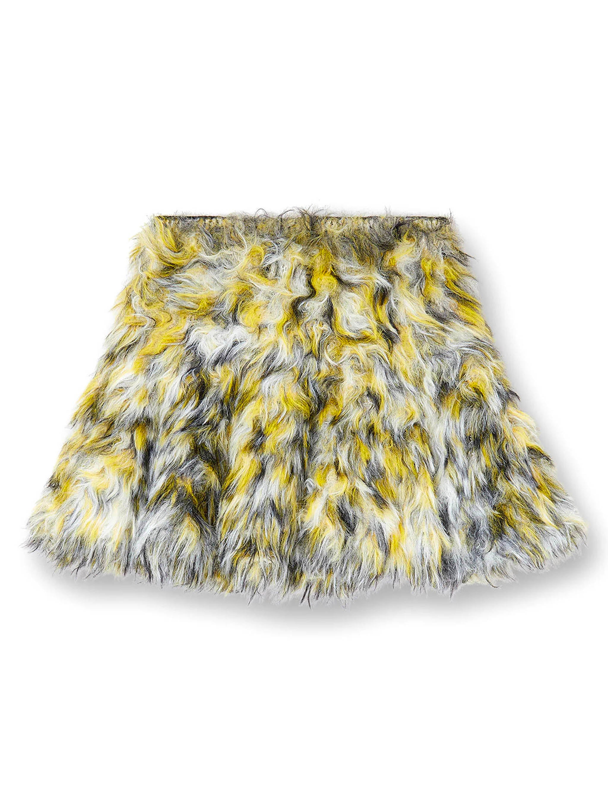 DIESEL A-Line Fur-Accented Skirt for Women