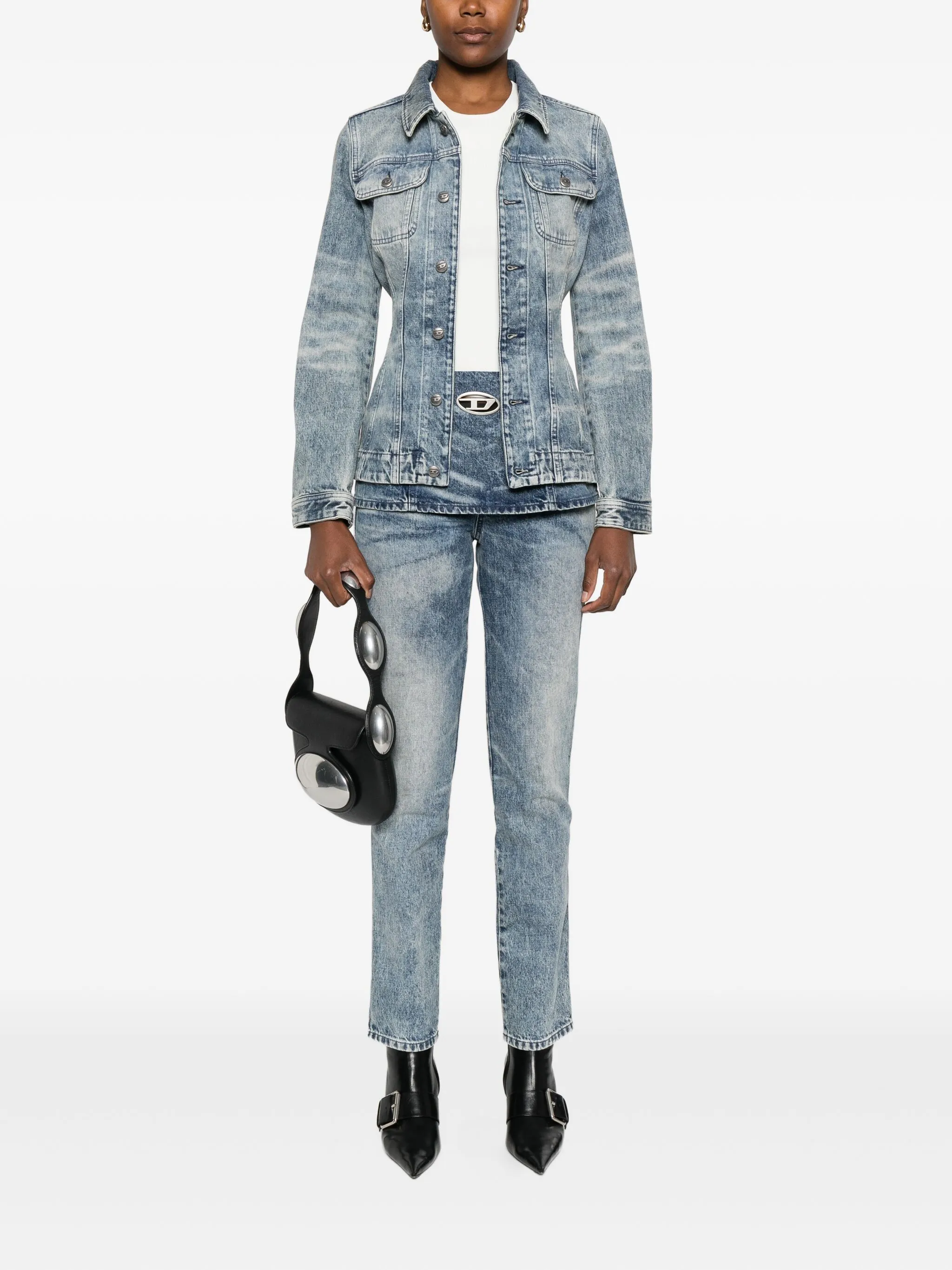 DIESEL Mini Layered Jeans Trousers for Women