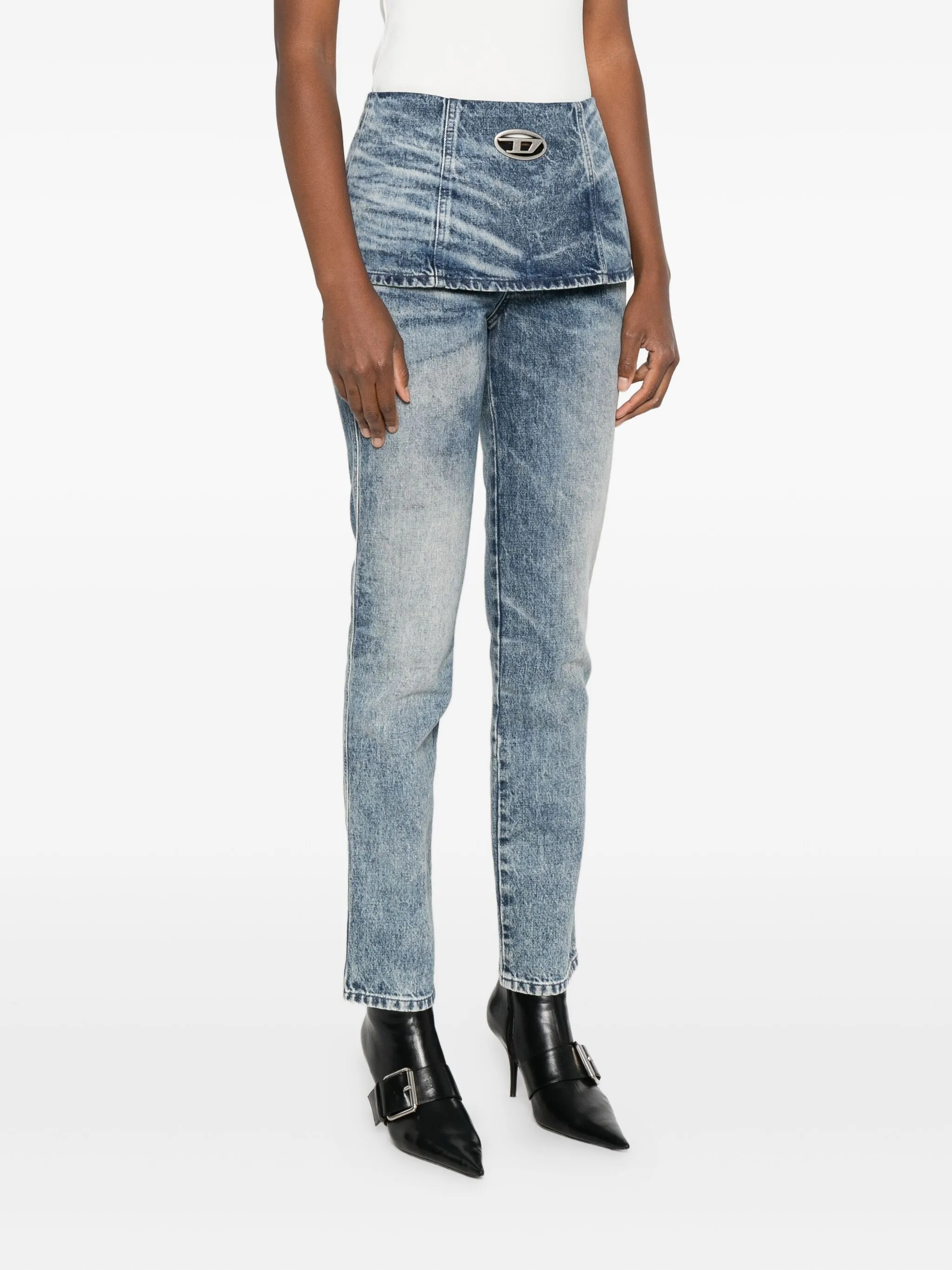 DIESEL Mini Layered Jeans Trousers for Women