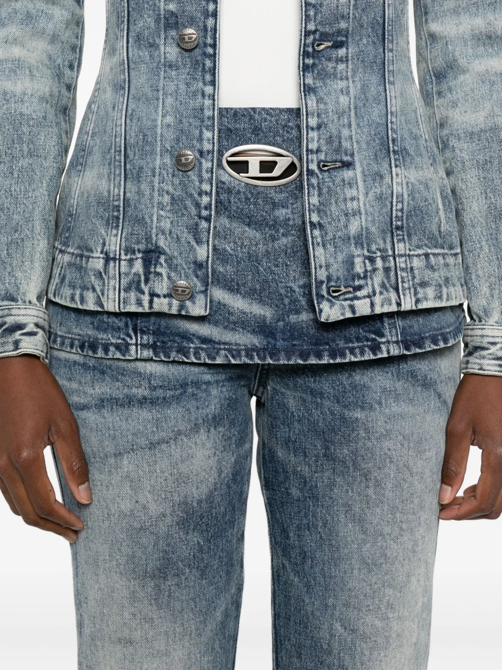 DIESEL Mini Layered Jeans Trousers for Women