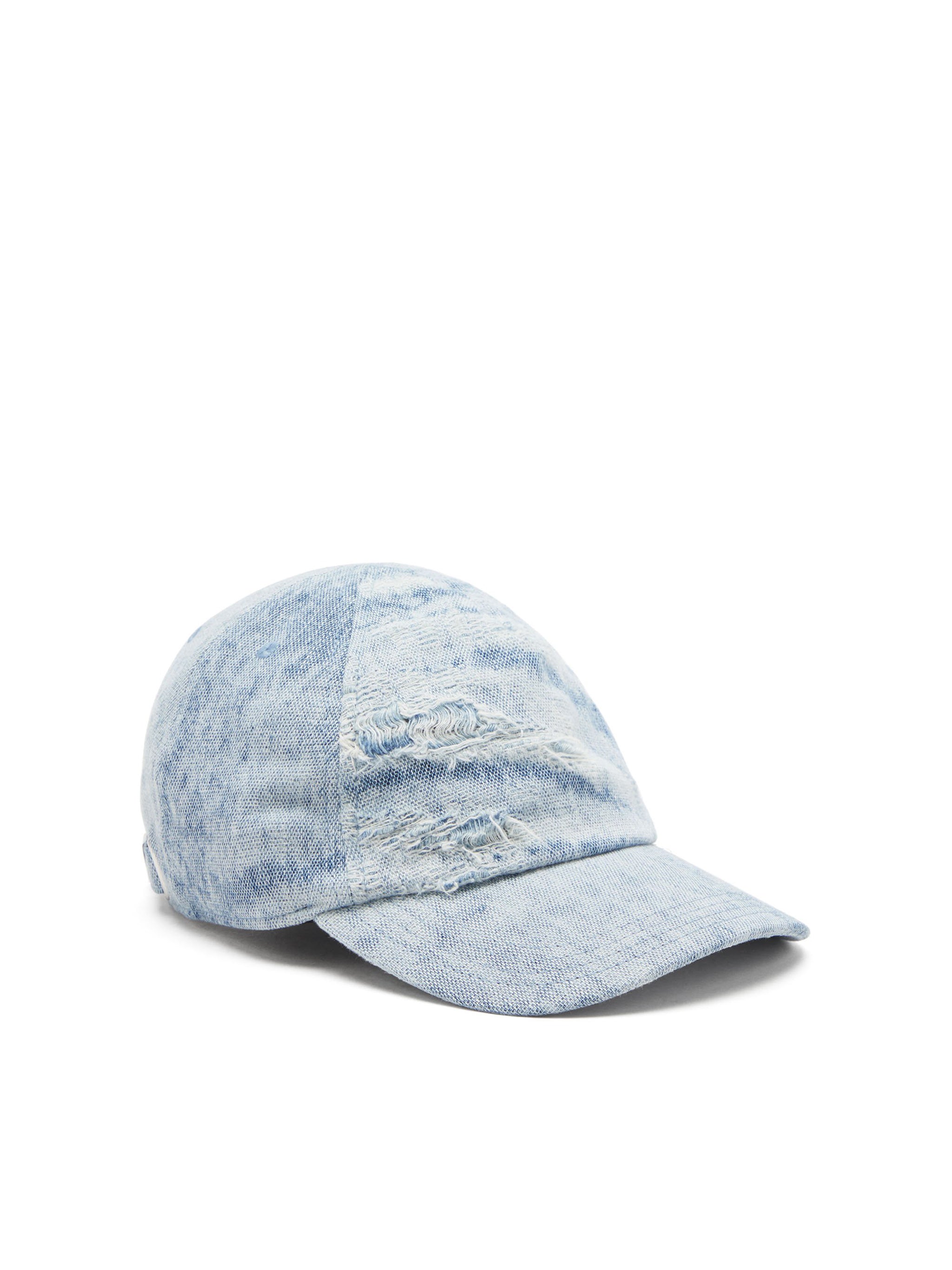 DIESEL Distressed Baseball Cap with Adjustable Back Closure