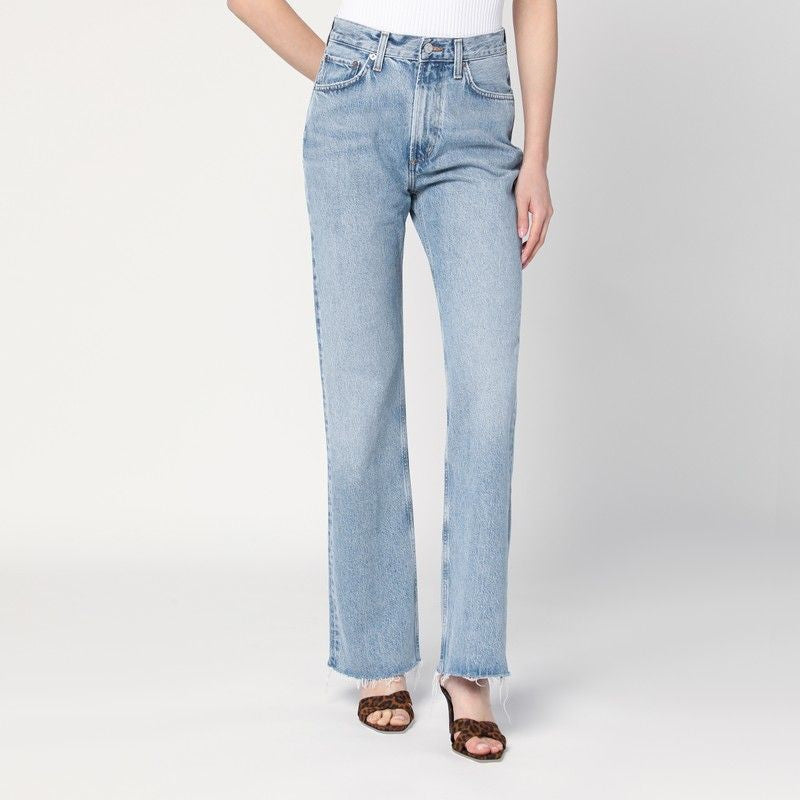 AGOLDE High-Waisted Jeans in Regenerated Denim
