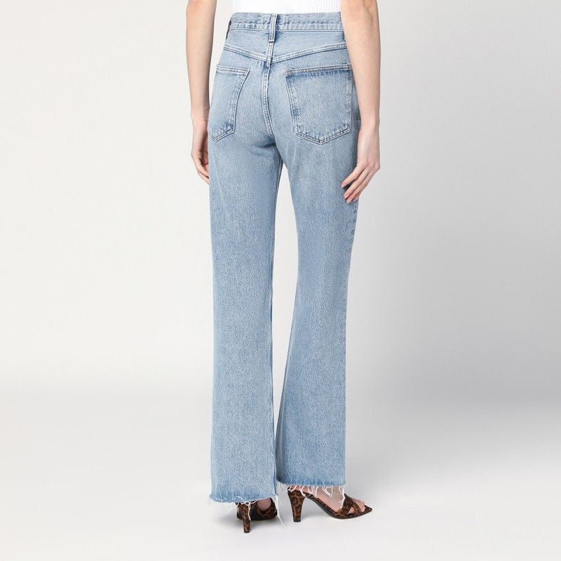 AGOLDE High-Waisted Jeans in Regenerated Denim
