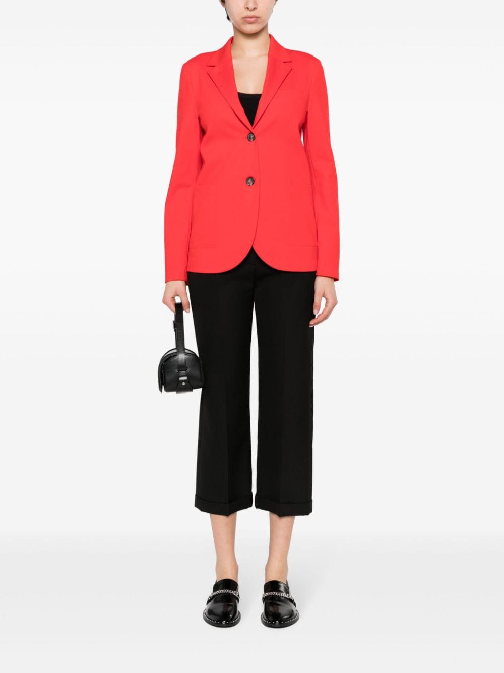 HARRIS WHARF LONDON Sleek Single-Breasted Blazer Jacket