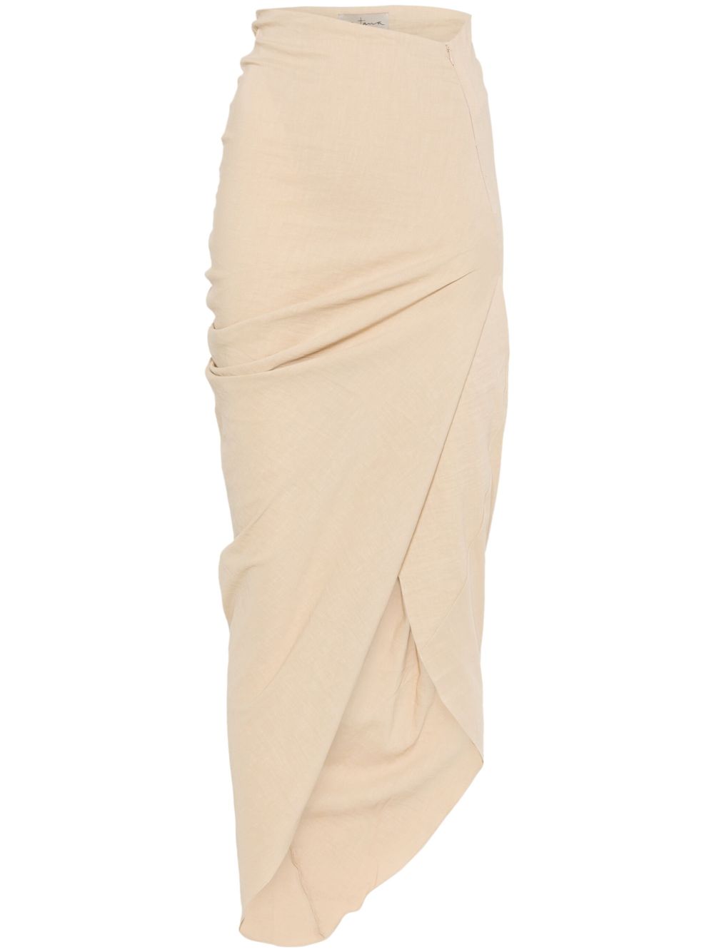 CORTANA Asymmetrical Draped Long Skirt for Women