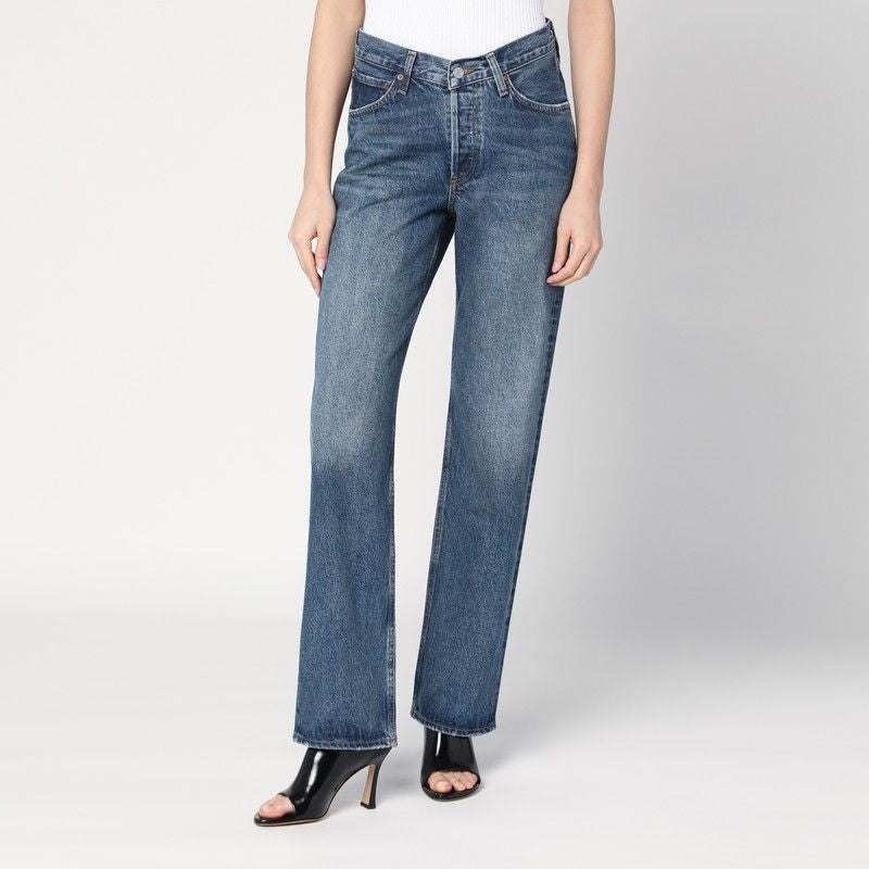 AGOLDE High Waist Faded Effect Jeans for Women