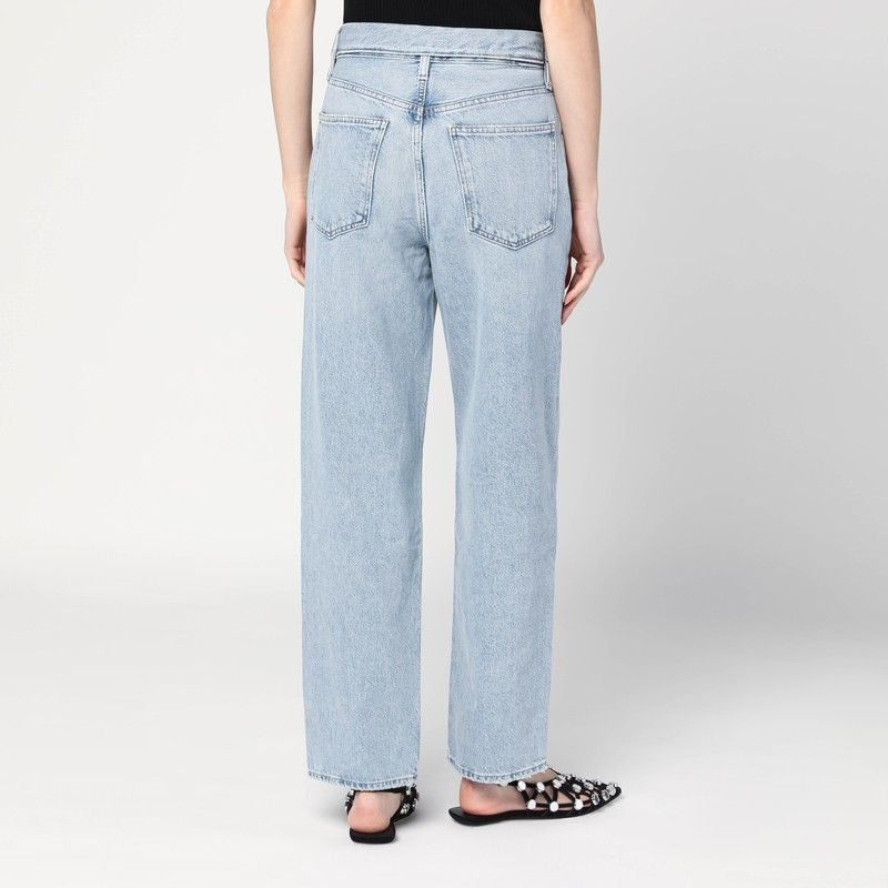 AGOLDE High-Waisted Jeans with Rolled Detail for Women