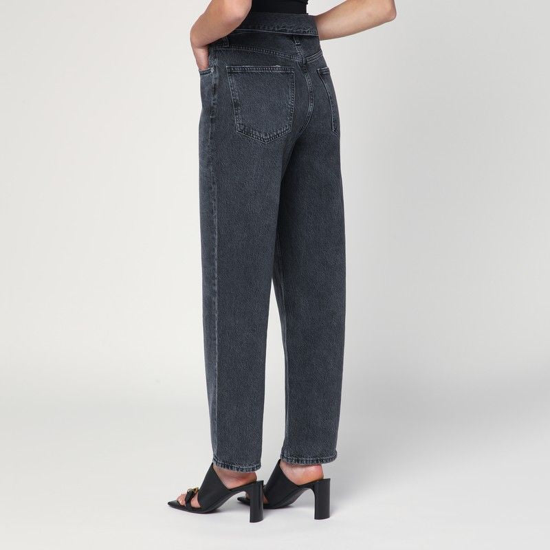 AGOLDE High-Waisted Rolled Detail Jeans