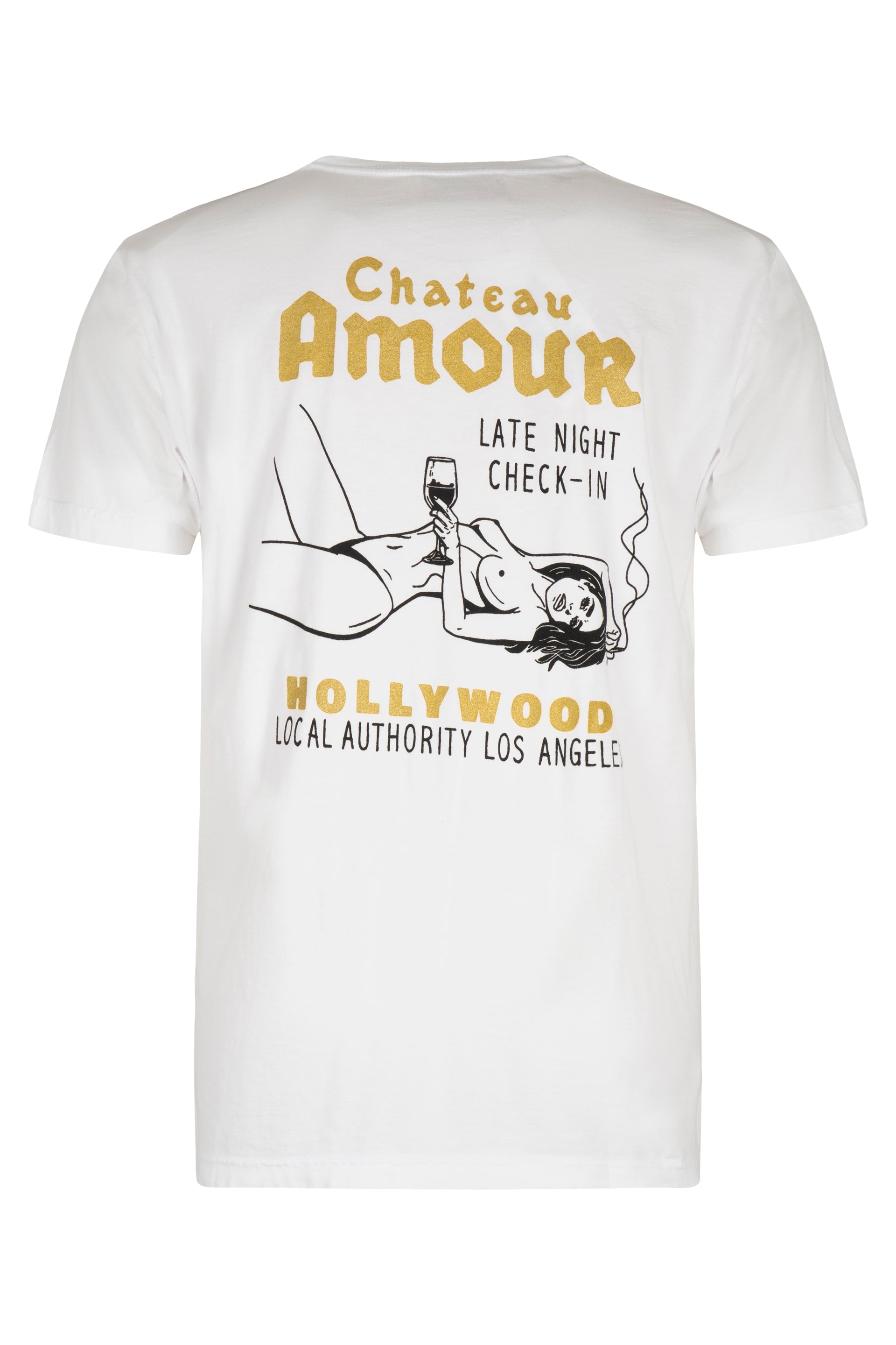 LOCAL AUTHORITY Cotton Crew-Neck T-Shirt with Pocket and Back Print