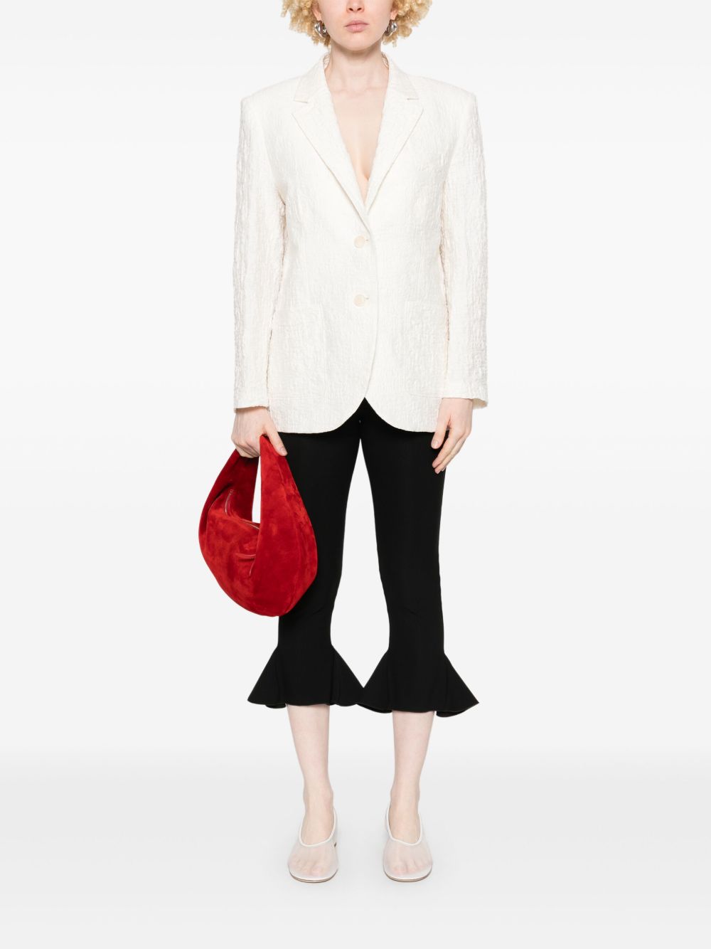 HARRIS WHARF LONDON Cotton Blend Blazer Jacket