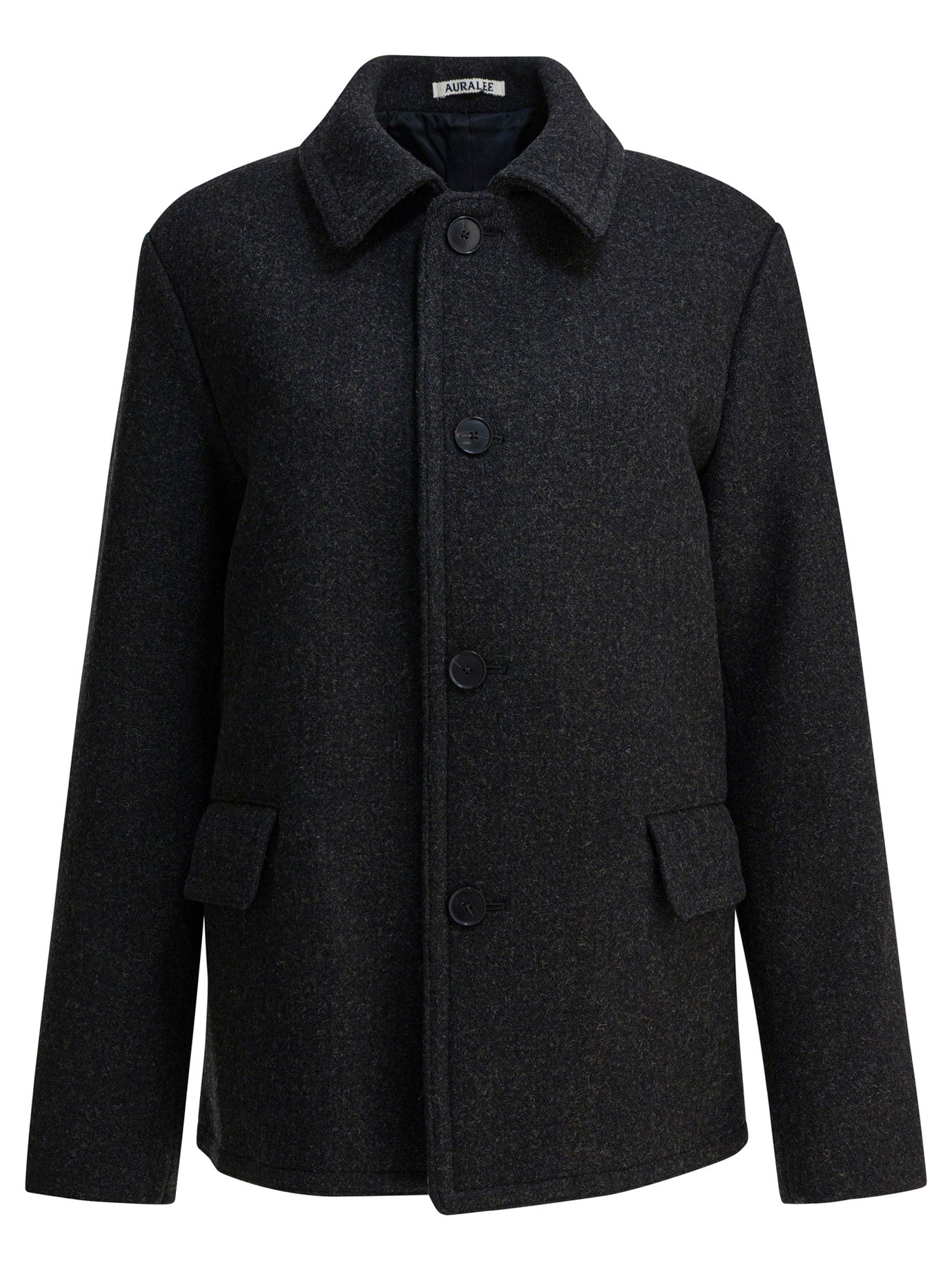 AURALEE Men's Charcoal Wool Jacket