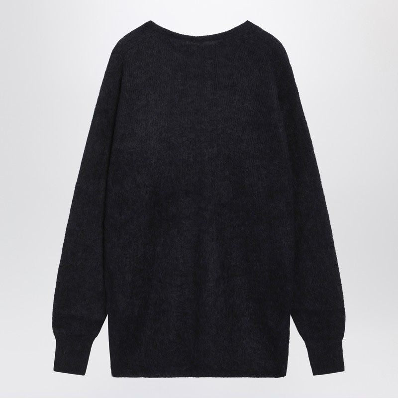 AURALEE Men's Alpaca Blend Crew-Neck Sweater