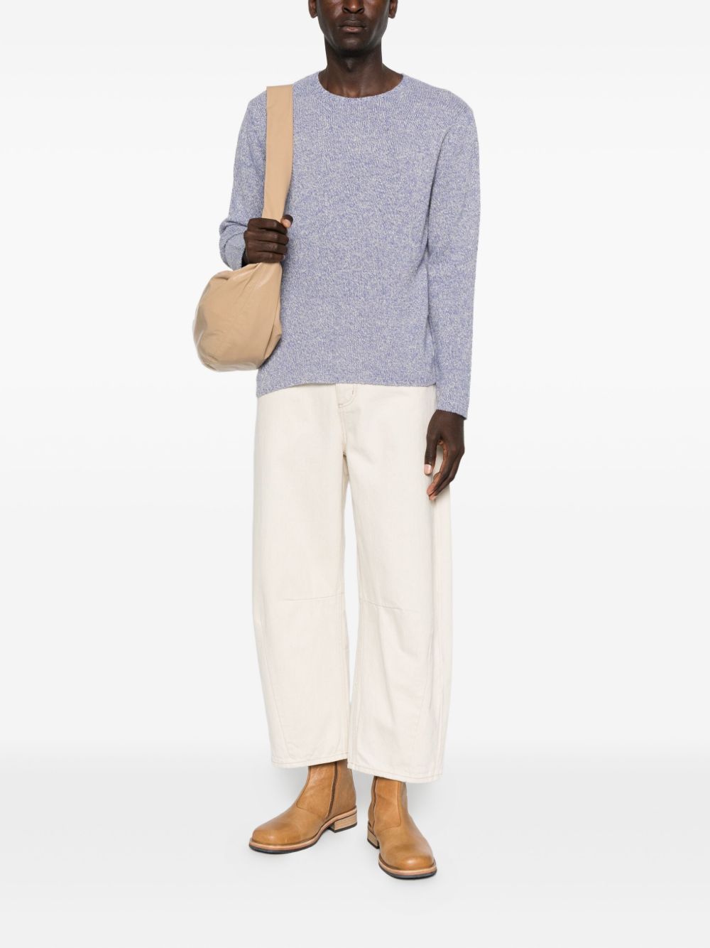 AURALEE Crewneck Jumper for Men in Light Fabric Blend