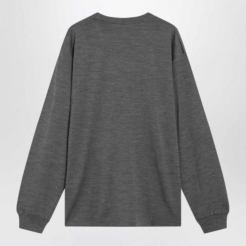 AURALEE Men's Wool Crewneck Sweater