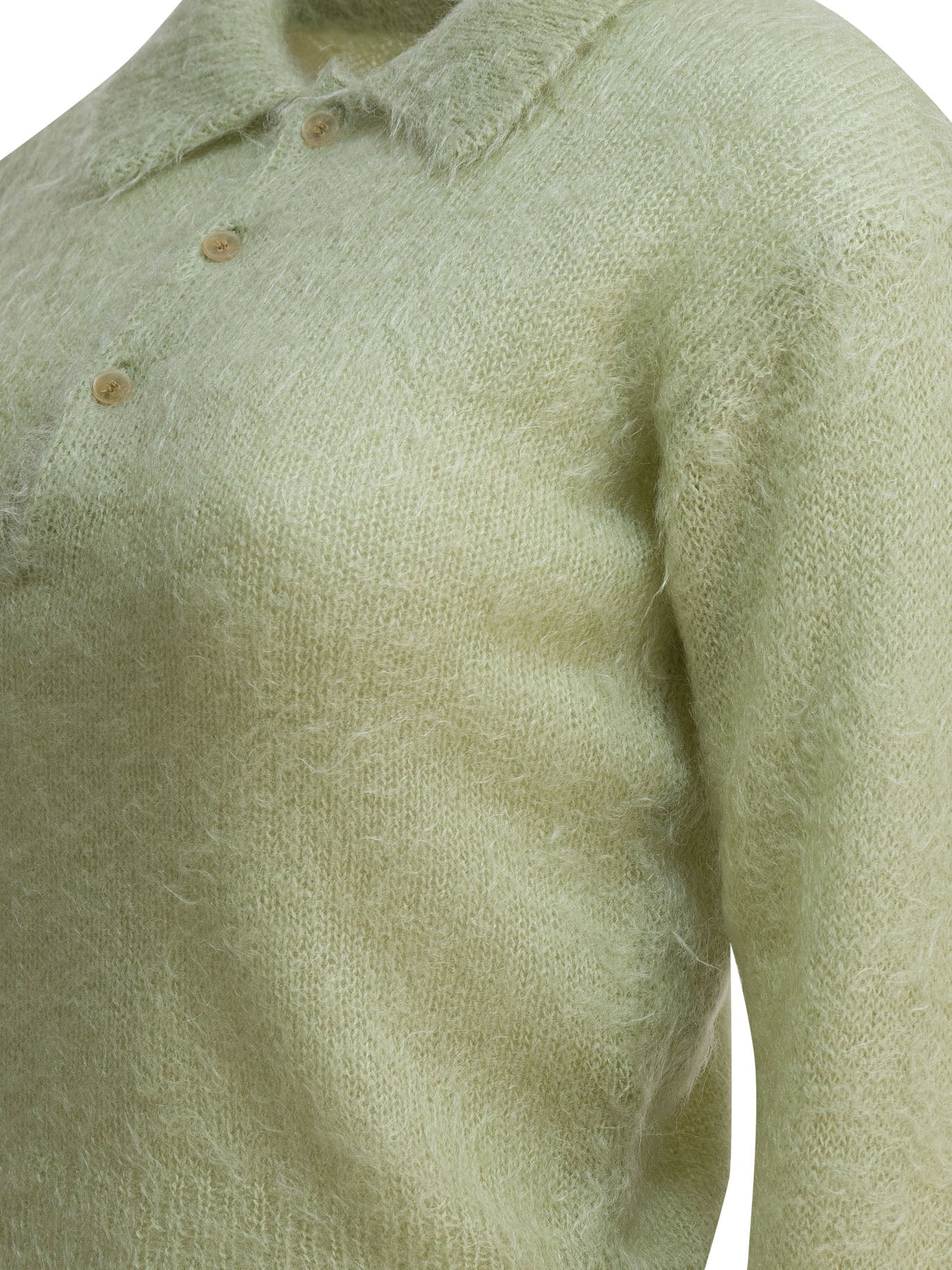 AURALEE Light Khaki Mohair Wool Knitwear for Women