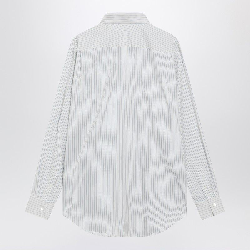 AURALEE Classic Striped Cotton and Silk Shirt