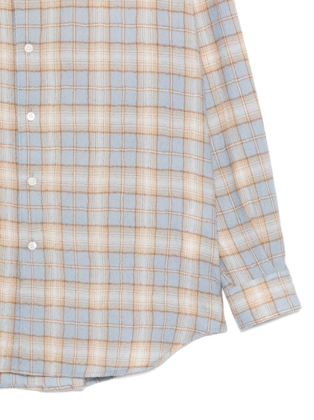 AURALEE Checkered Design Wool Shirt for Men - FW25