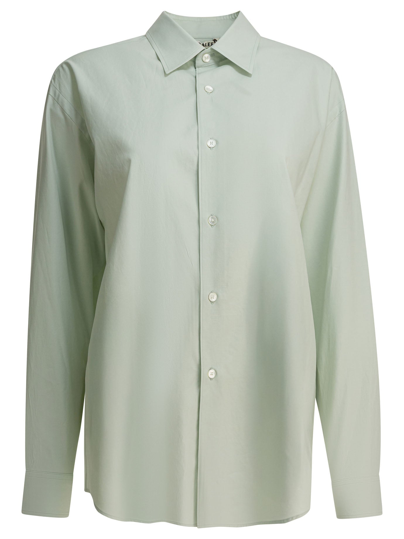 AURALEE Light Khaki Cotton Shirt for Women