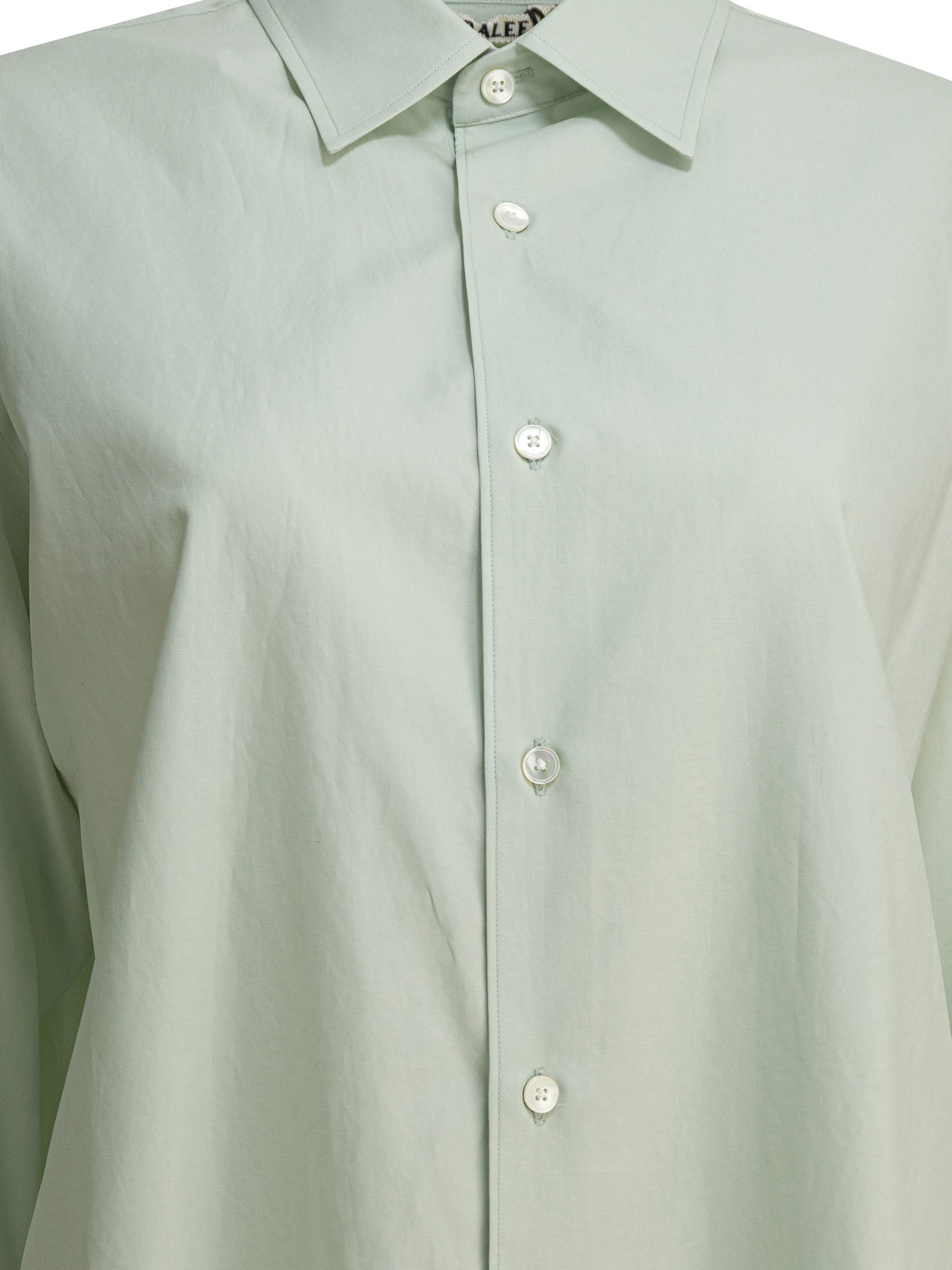 AURALEE Light Khaki Cotton Shirt for Women