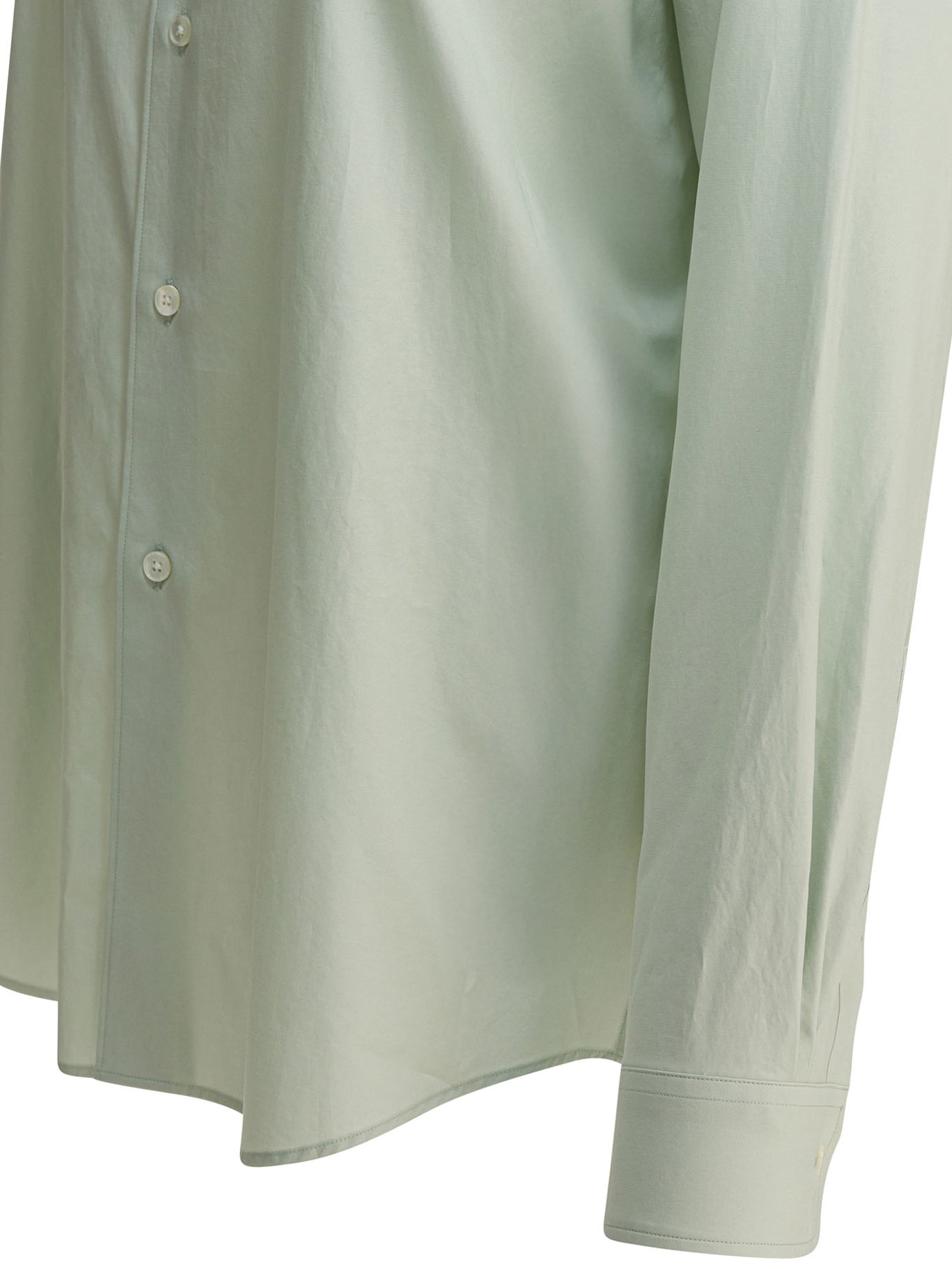 AURALEE Light Khaki Cotton Shirt for Women