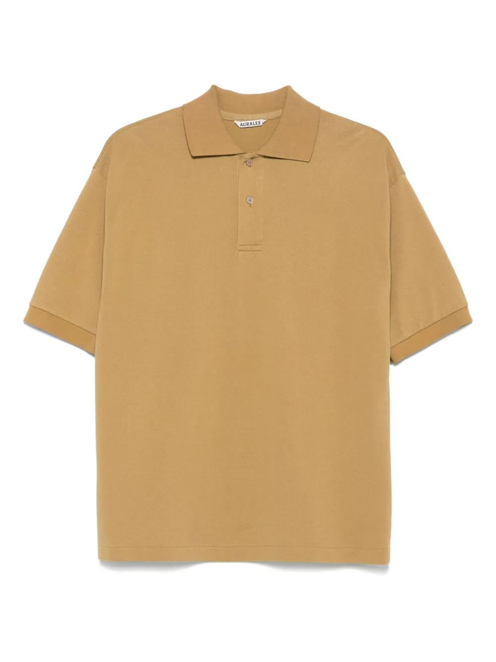AURALEE Heavy Cotton Polo Shirt - Regular Fit