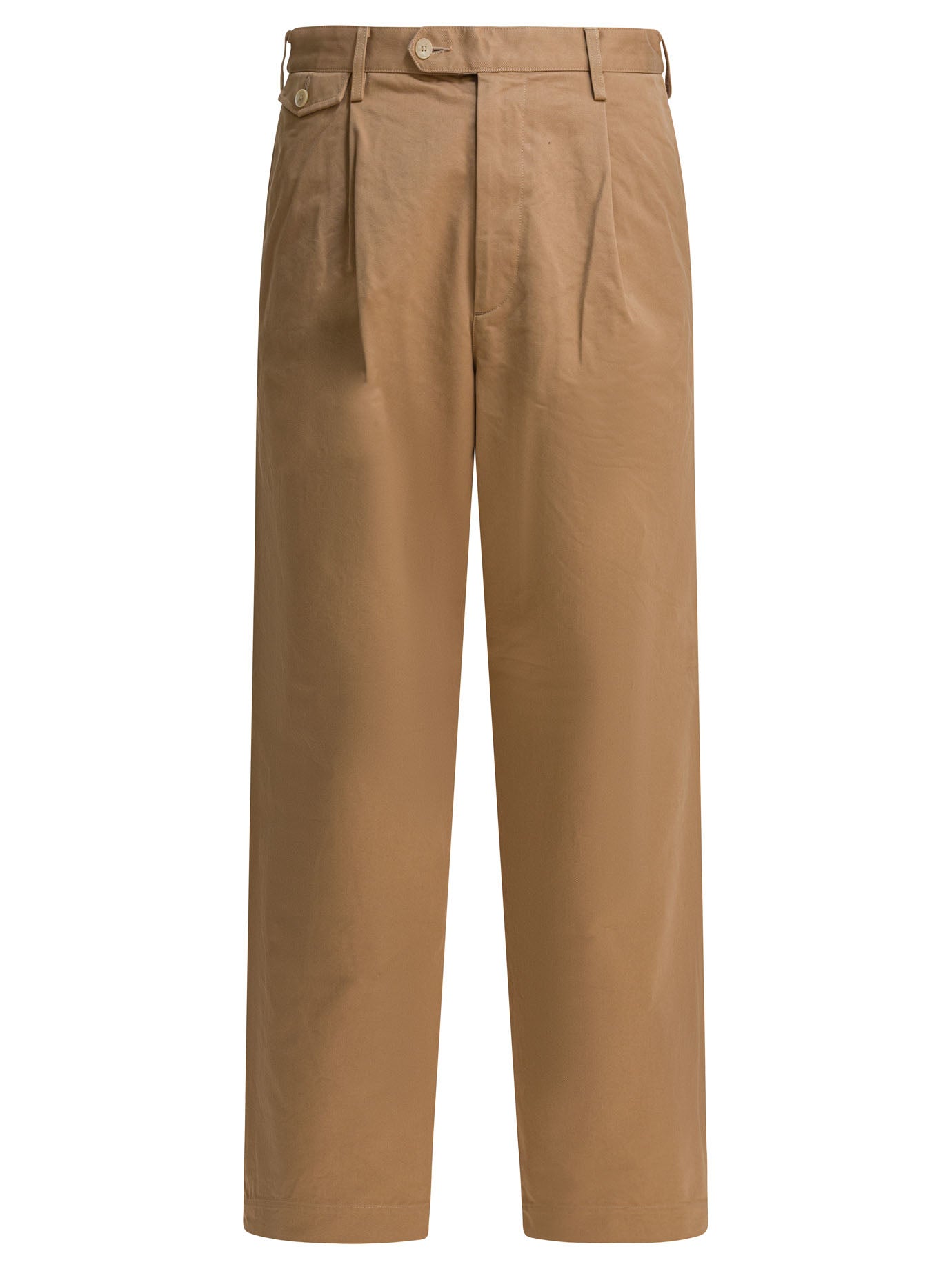 AURALEE Regular Fit Mid Rise Chino Pants