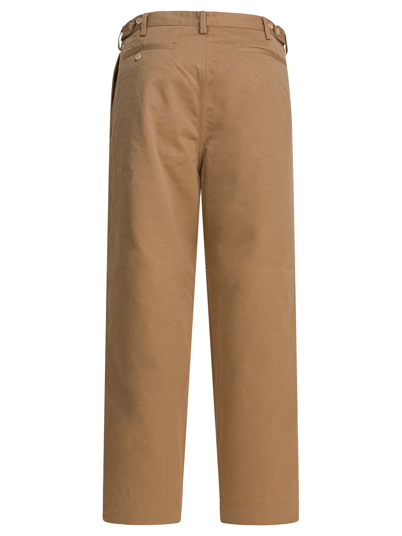 AURALEE Regular Fit Mid Rise Chino Pants