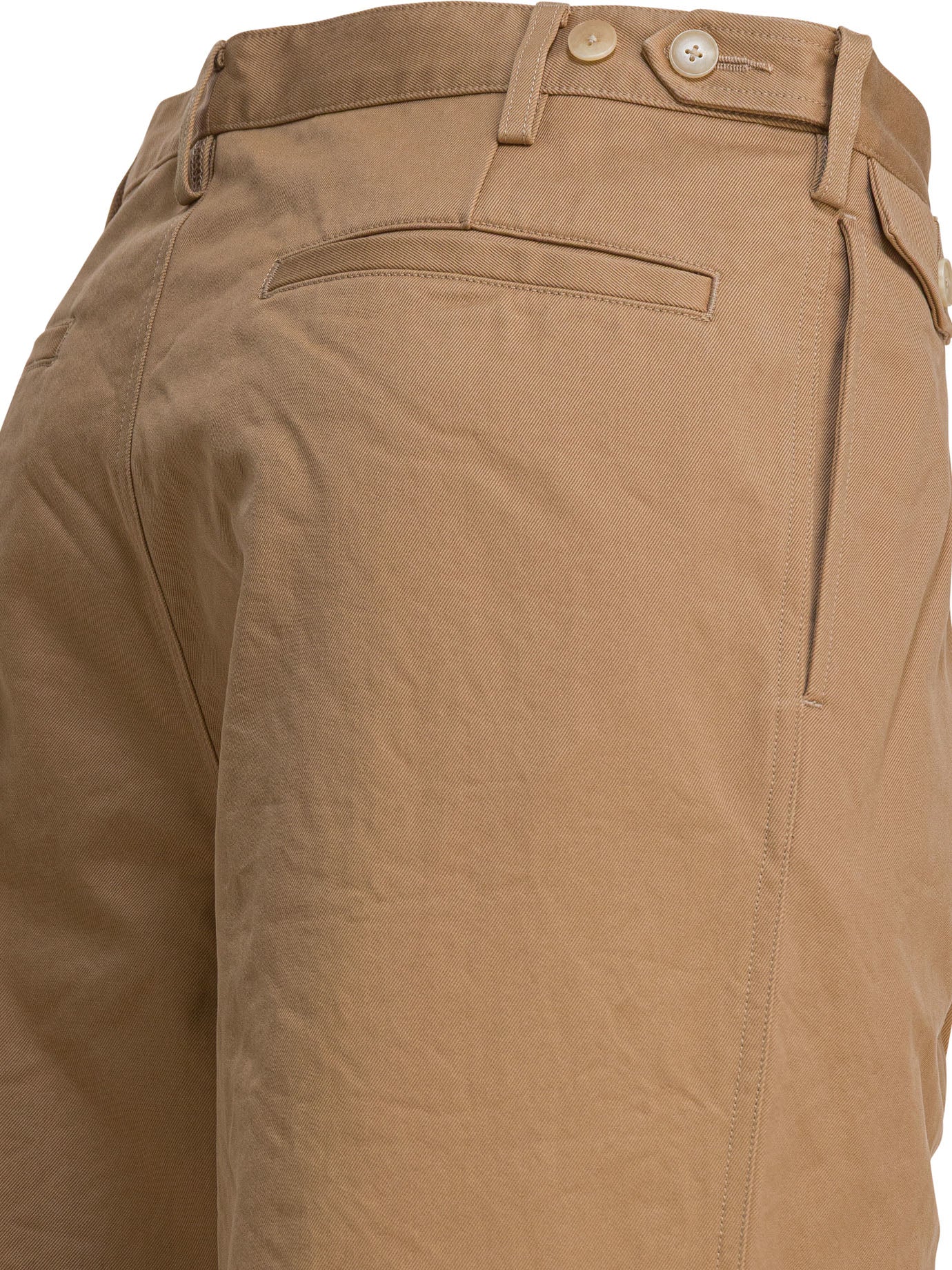 AURALEE Regular Fit Mid Rise Chino Pants