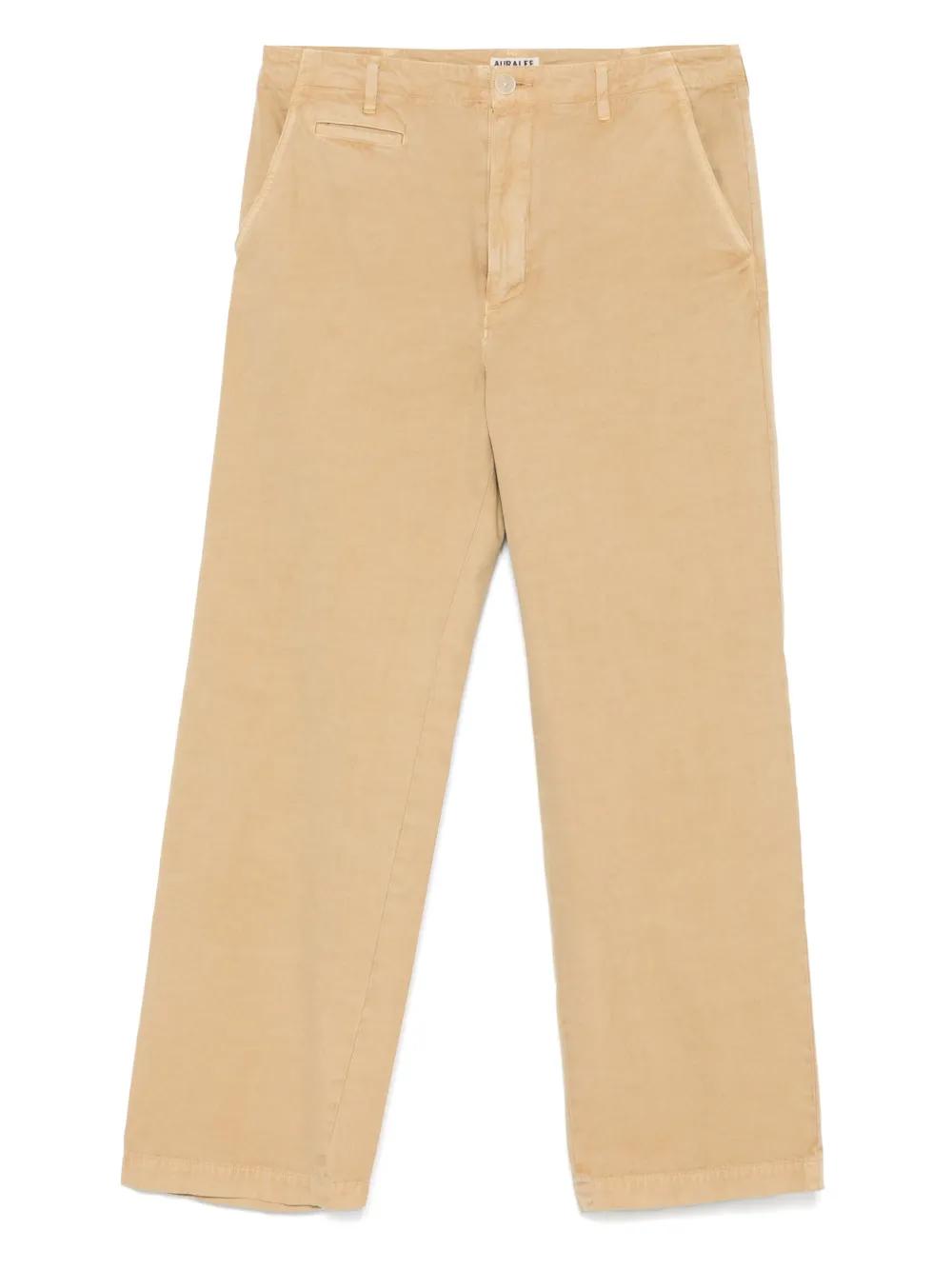 AURALEE Relaxed Fit Mid Rise Pants for Men
