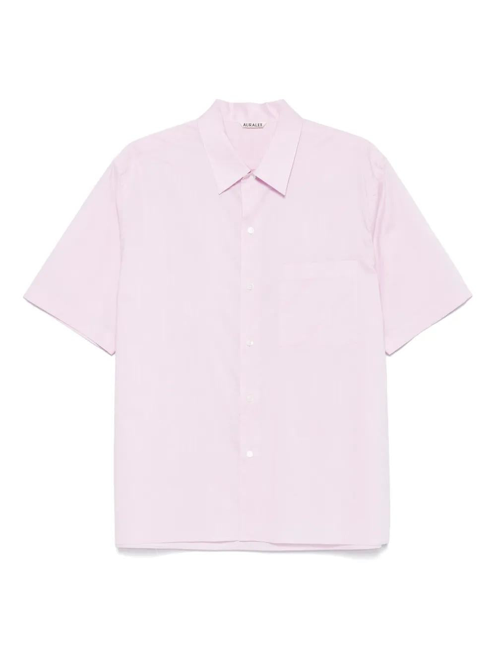 AURALEE Short Sleeve Cotton Shirt for Men