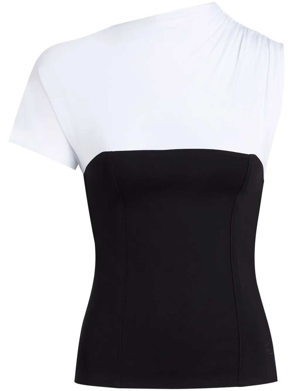 KARL LAGERFELD Gathered Shoulder T-Shirt for Women - SS25
