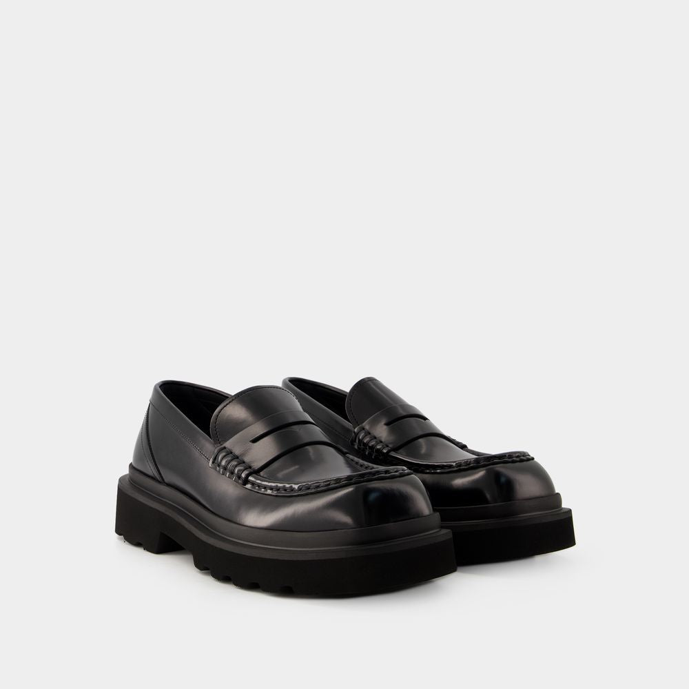DOLCE & GABBANA Timeless Penny-Slot Moccasins for Men