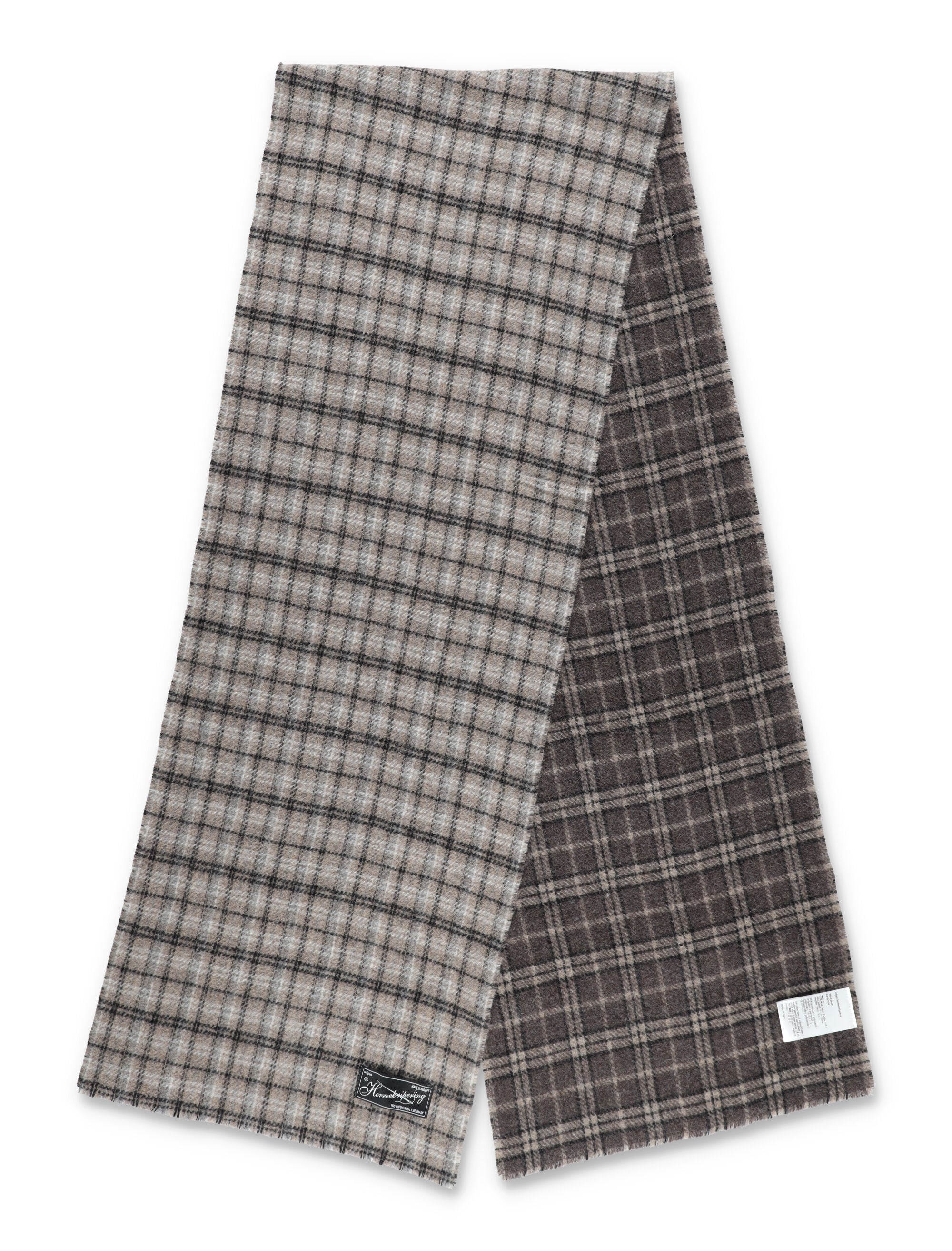 MFPEN Double Face Check Wool Scarf for Men