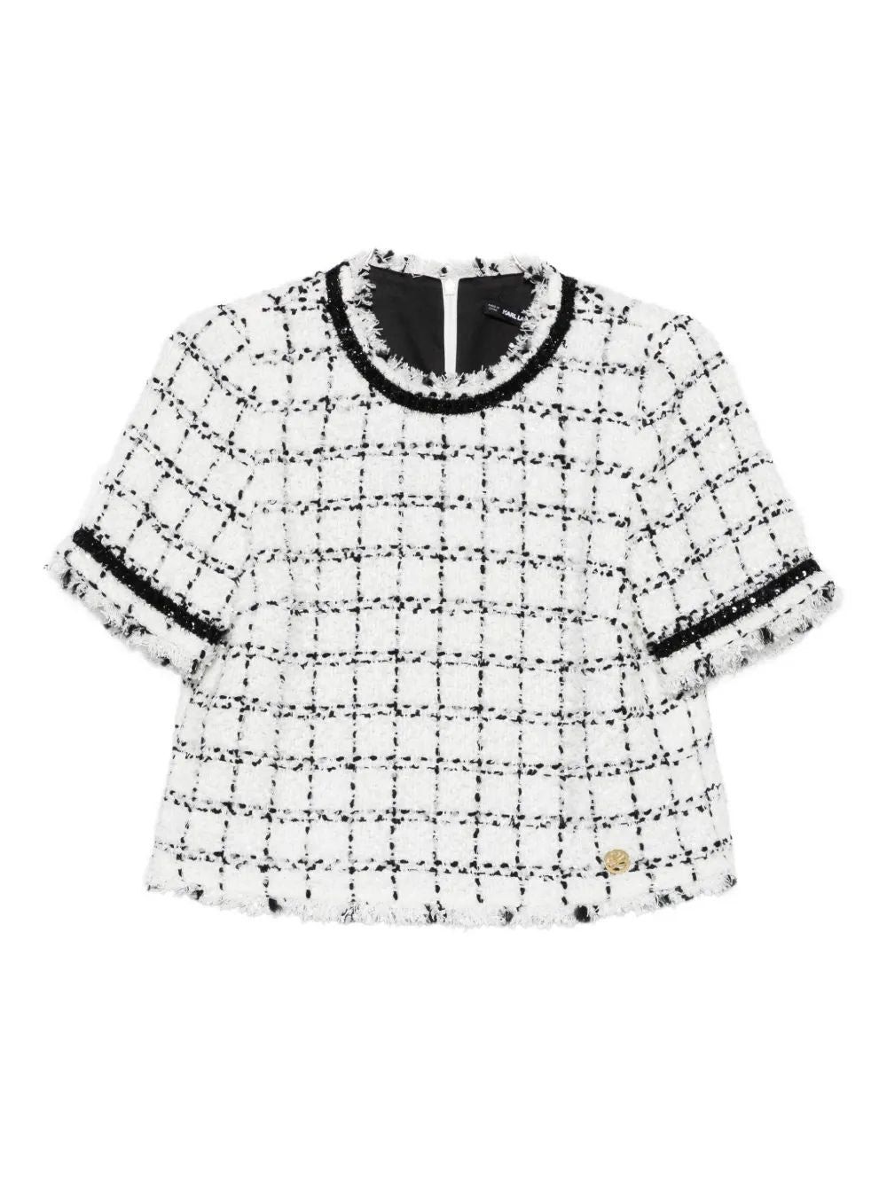 KARL LAGERFELD Chic Boucle Loop Top for Women