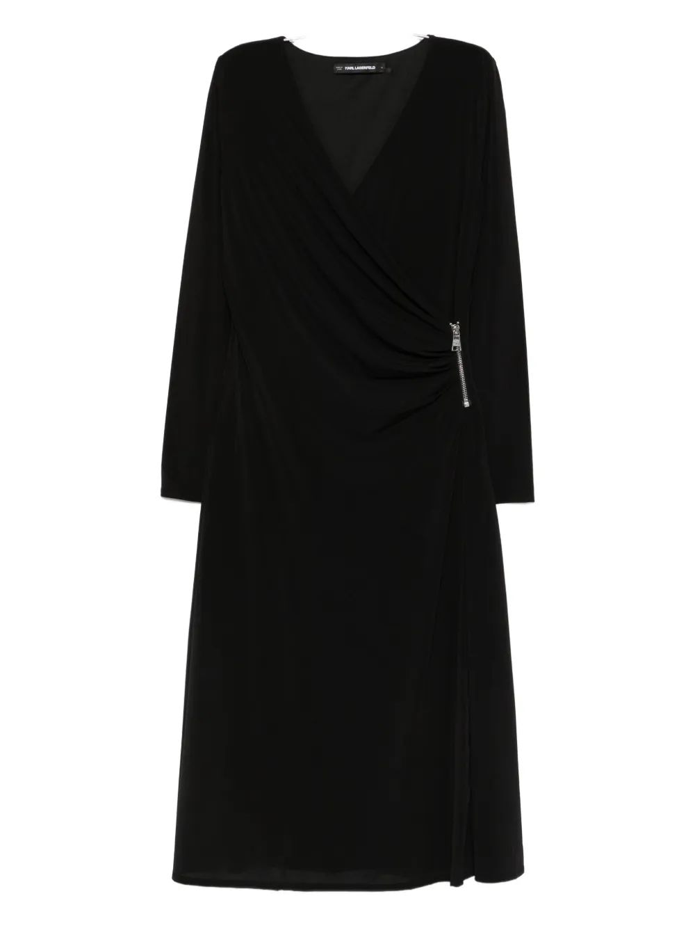 KARL LAGERFELD Chic Mini Zip Dress for Women