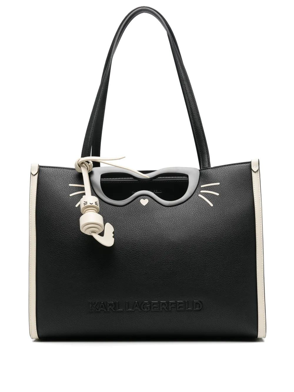KARL LAGERFELD Signature Logo-Lettering Tote Handbag