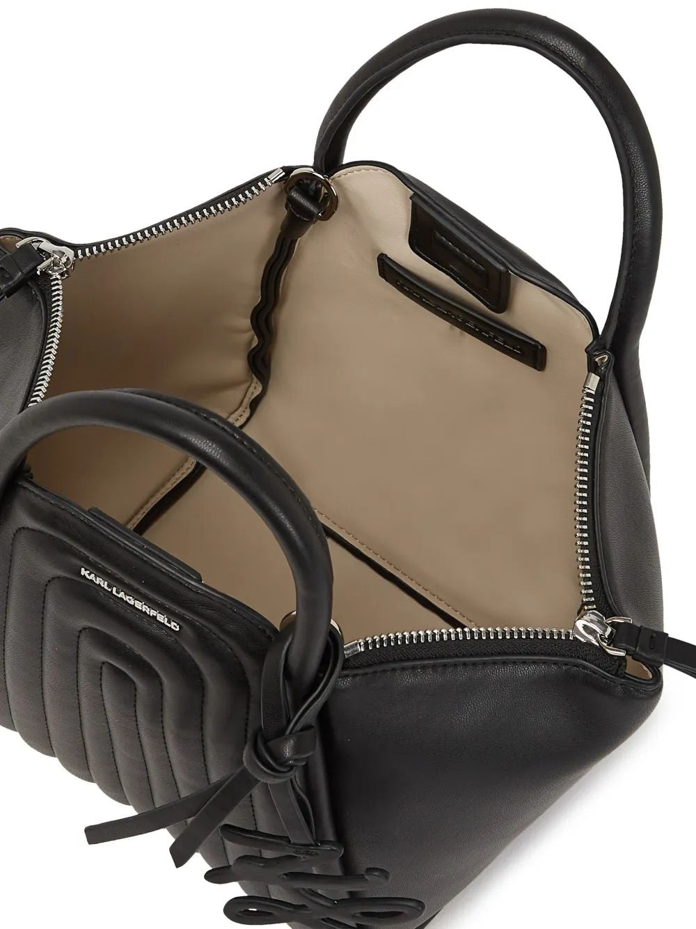 KARL LAGERFELD Wellen Mini Tote Handbag