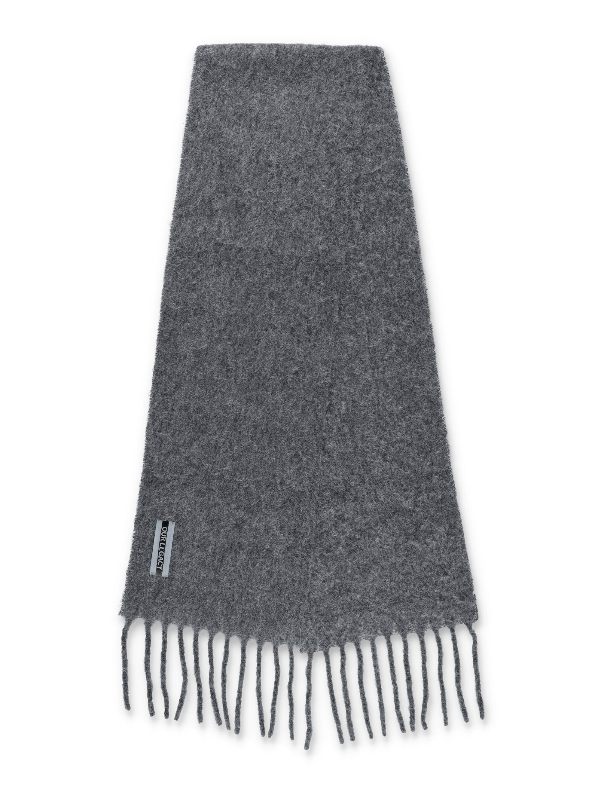OUR LEGACY Alpaca Wool Scarf with Fringes - 185 x 29 CM