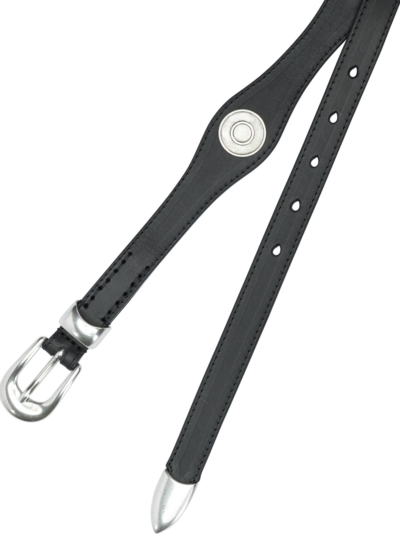 OUR LEGACY Wave Leather Belt - 2 cm Wide