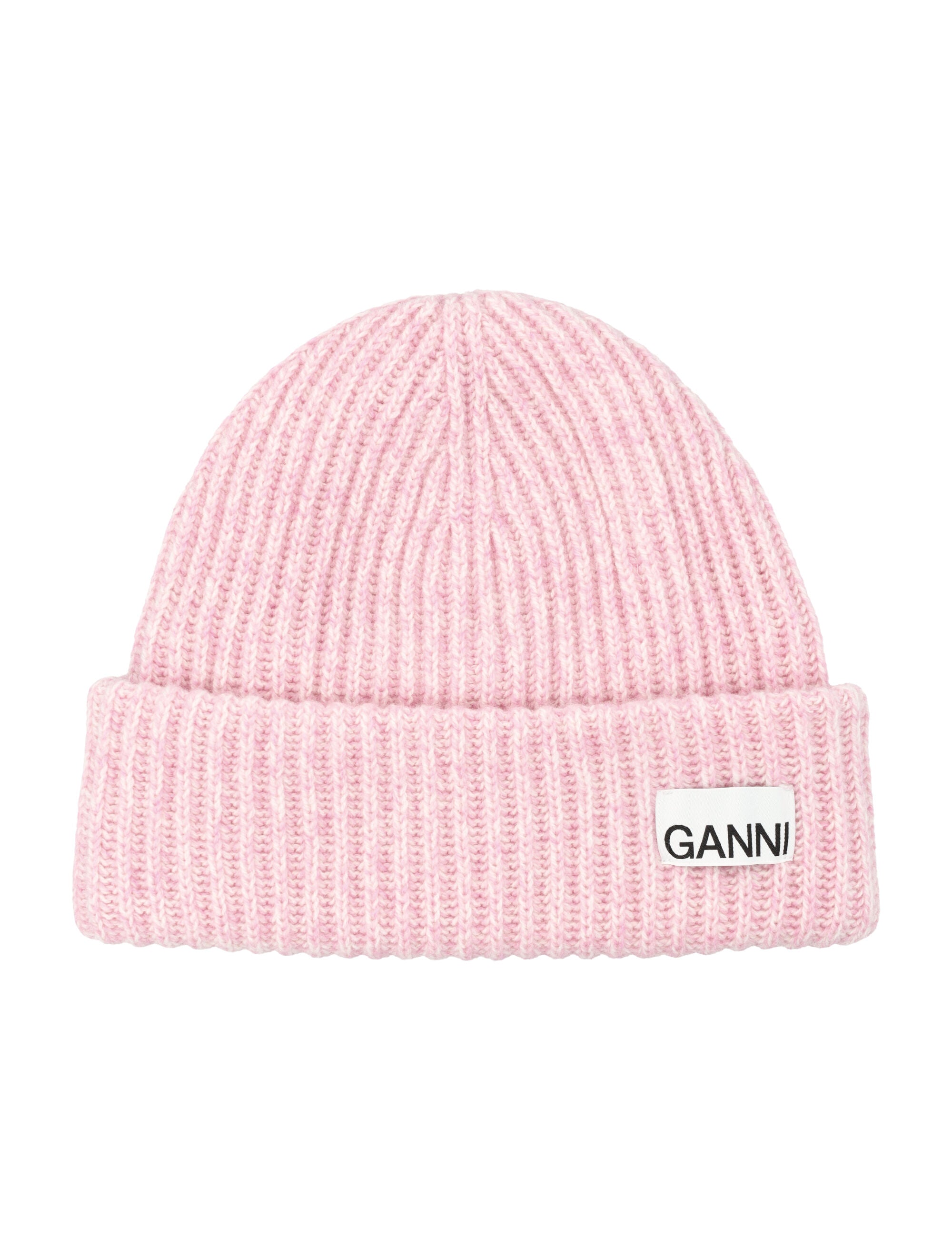 GANNI Ladies' Lightweight Soft Ribbed Knit Beanie