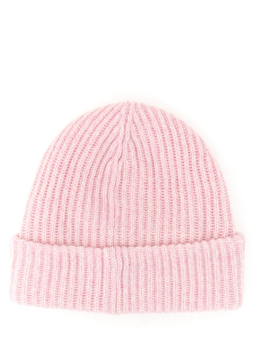 GANNI Wool Ribbed Beanie