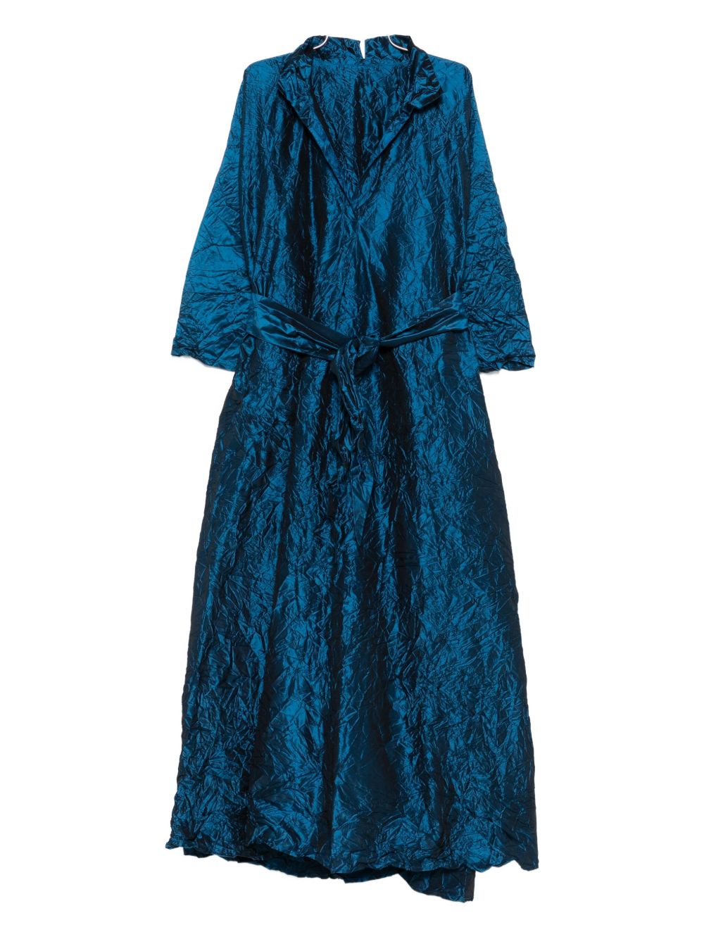 DANIELA GREGIS Silk Short Dress with Tie Belt - Women’s Mini Dress