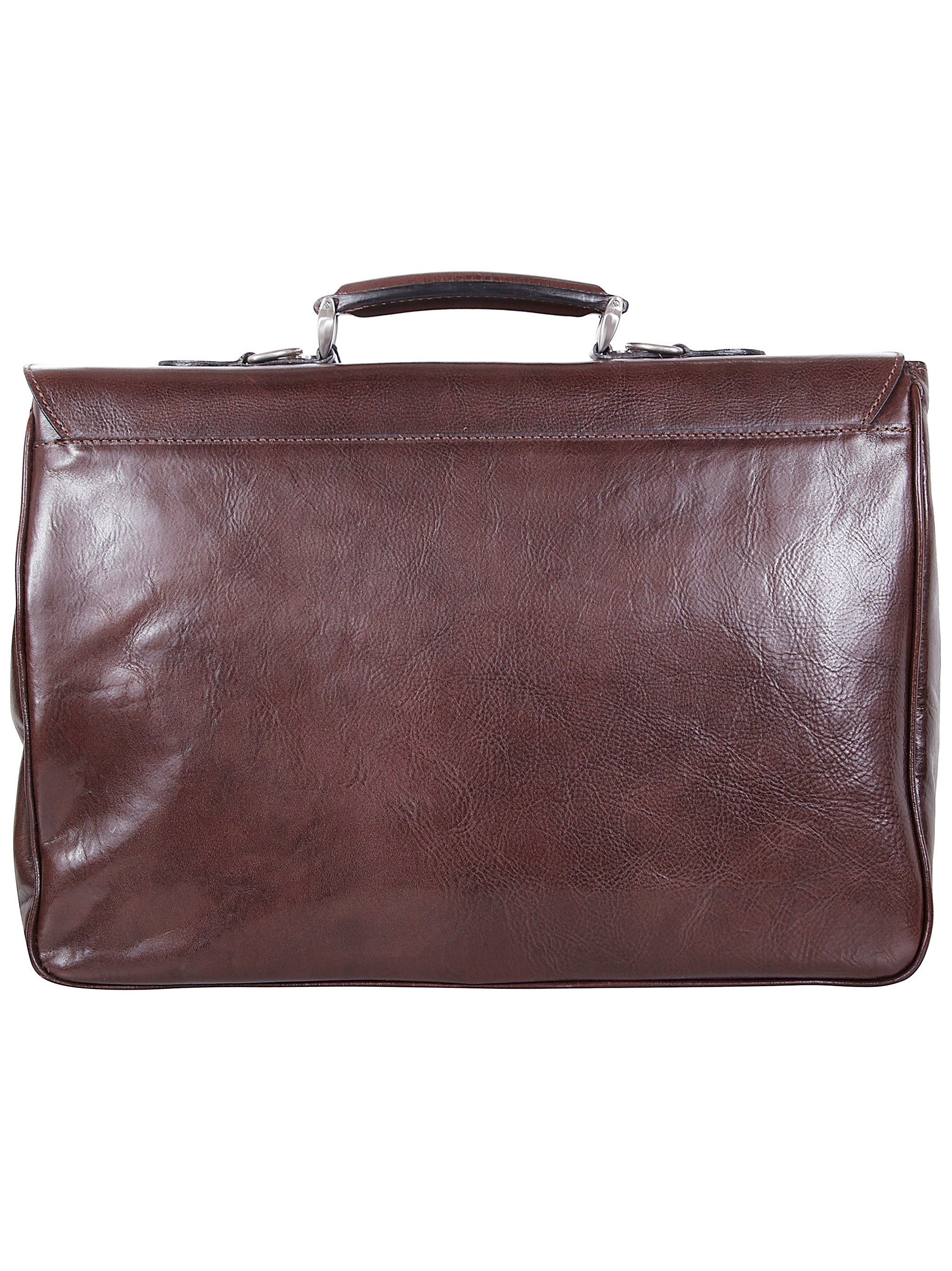 SAIT Men's Sleek Leather Briefcase - Modern Design for FW25