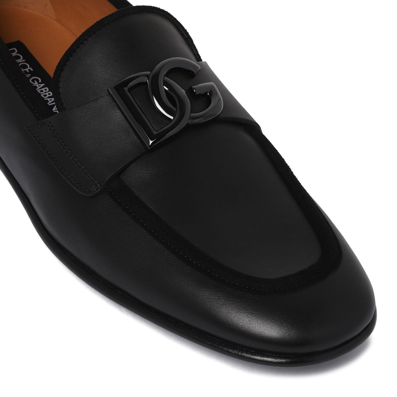 DOLCE & GABBANA Leather Flat Shoes for Men