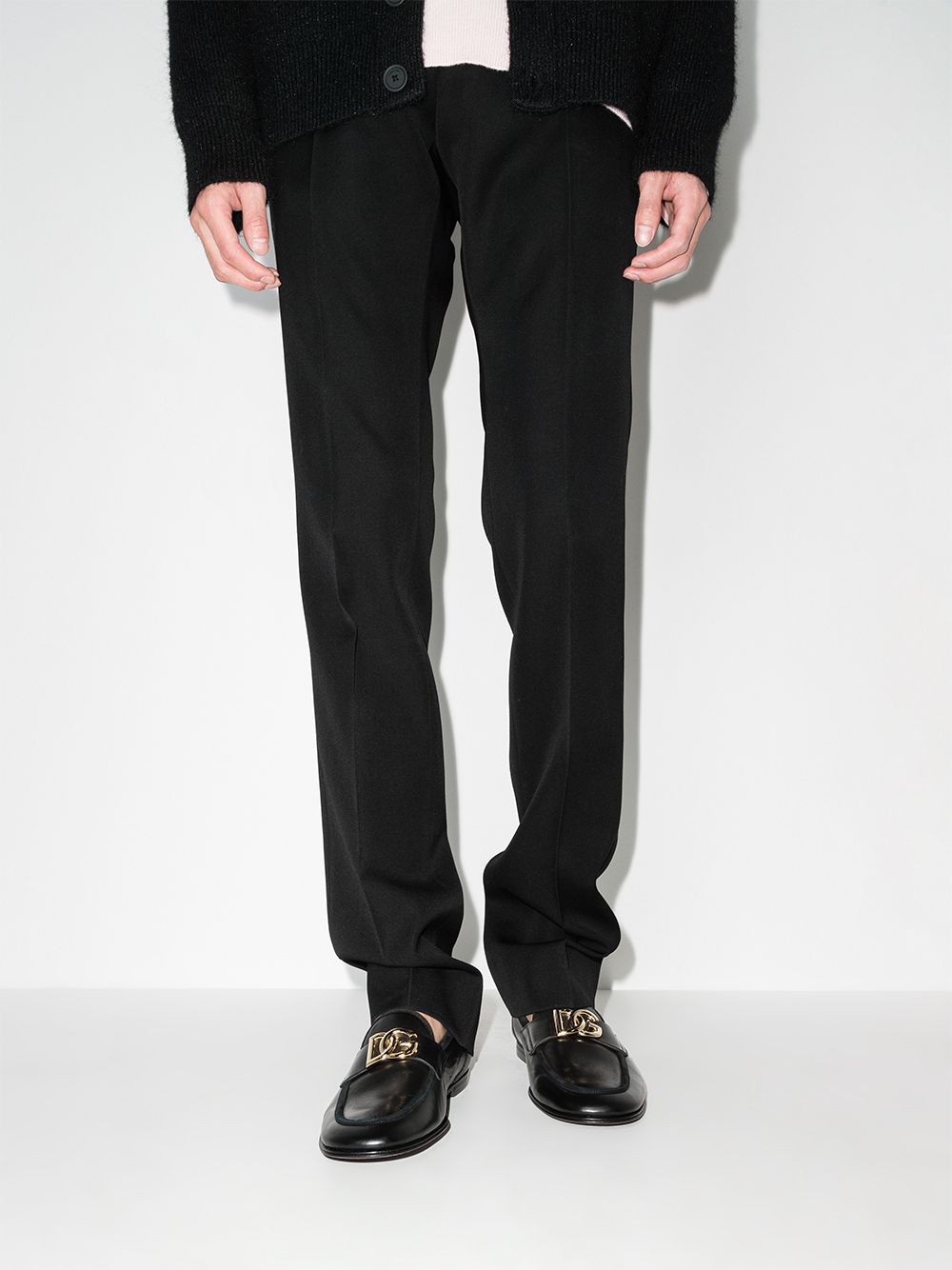 DOLCE & GABBANA Men's Logo Loafers - Stylish and Sophisticated