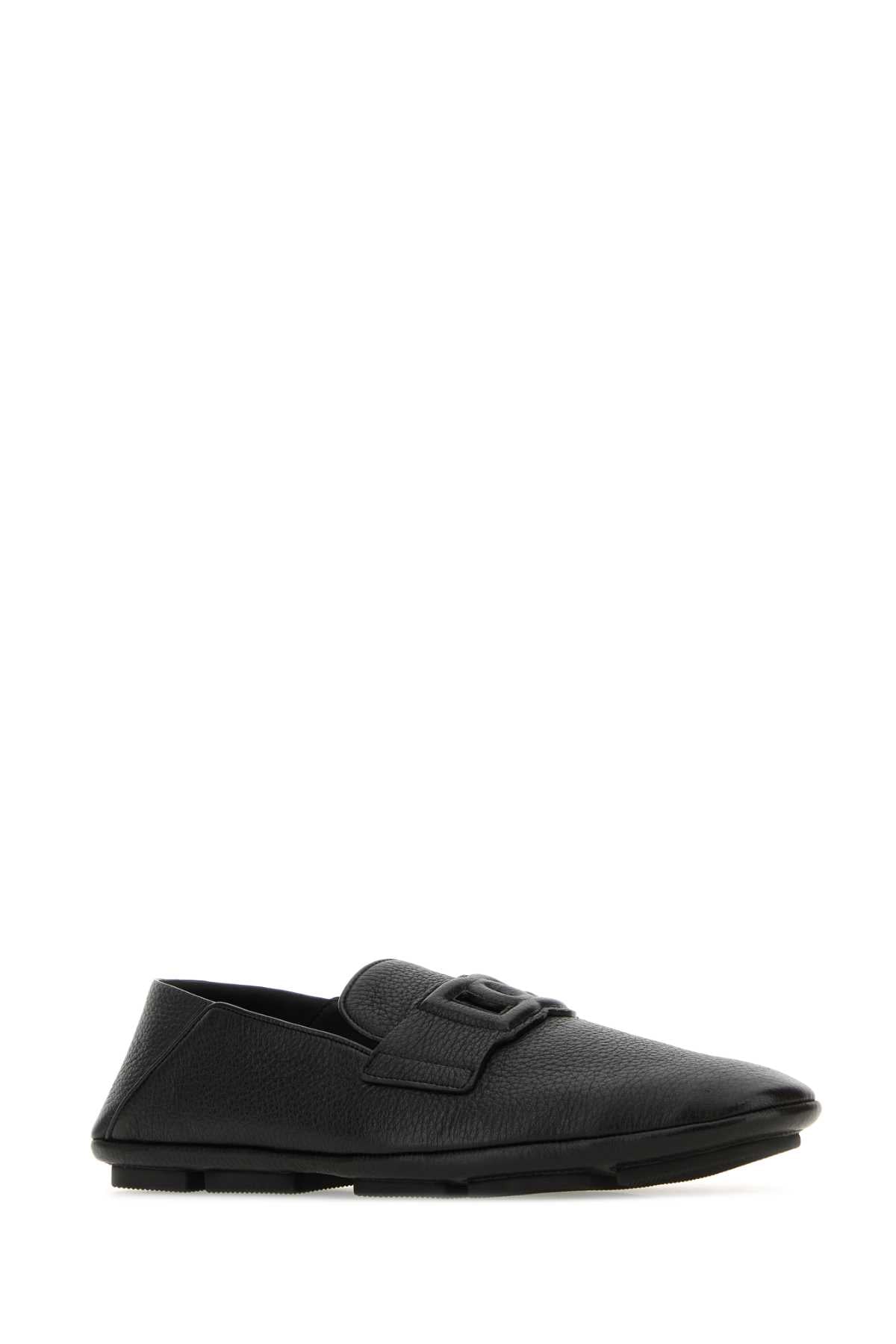DOLCE & GABBANA Men's Leather Driver Loafers