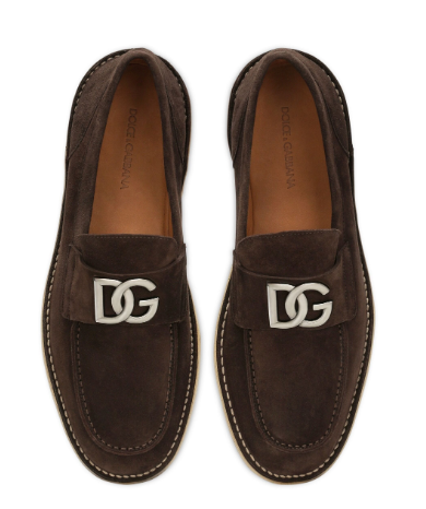 DOLCE & GABBANA Men's Suede Slip-On Shoes