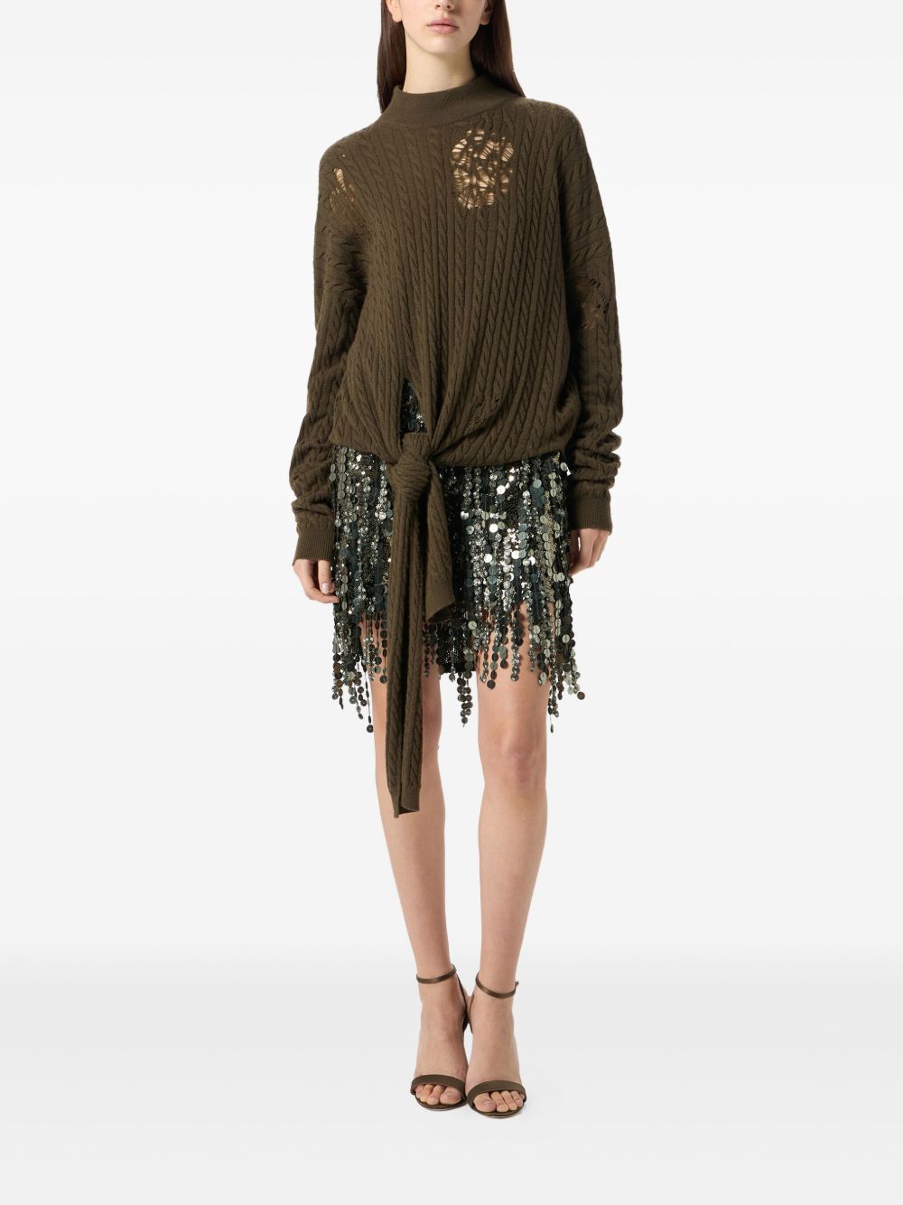 BLUMARINE Cashmere Blend Mini Skirt for Women