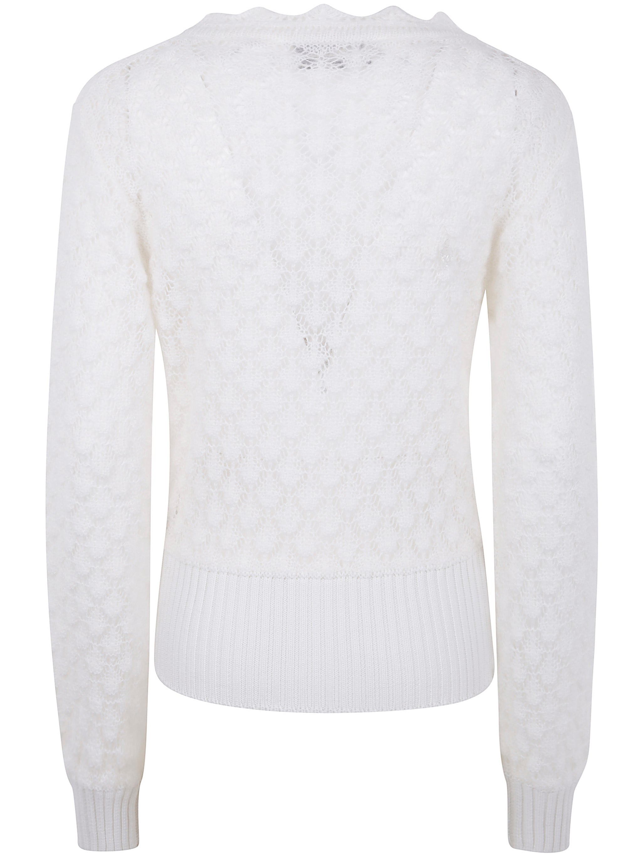 BLUMARINE Crew Neck Knit Sweater for Women - FW25