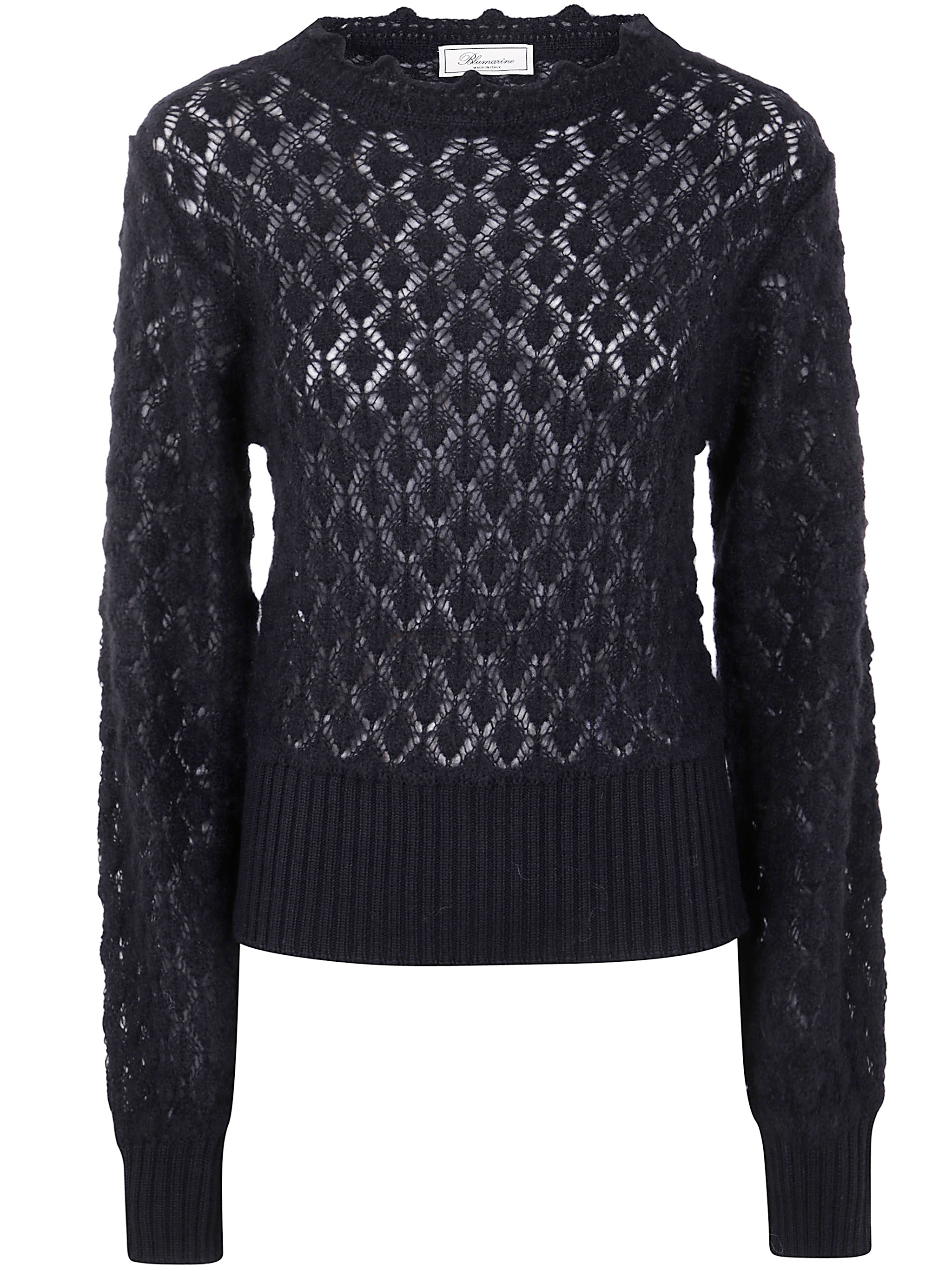 BLUMARINE Crew Neck Knit Sweater